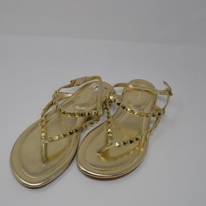 Marc Fisher Studded Gold Sandals